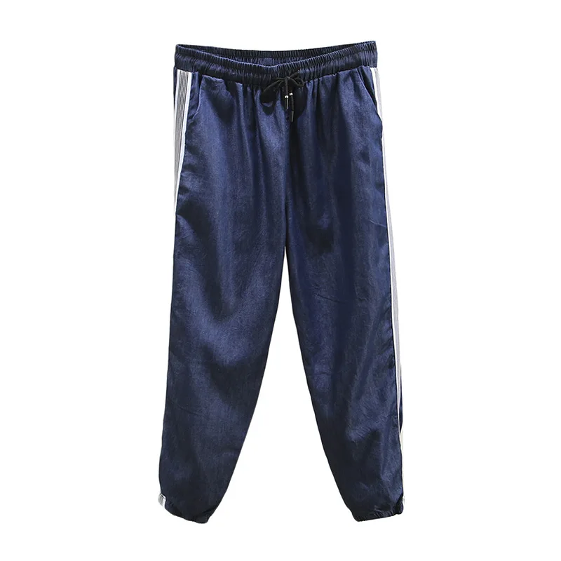 Летние женские джинсы оверсайз с высокой талией модные штаны для женщин и