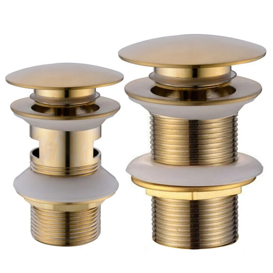 

Accessories Drain Slot Plug Basin Bathroom Brass Drain Gold Kitchen Sink