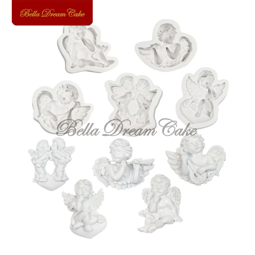5 шт. ангельские малыши &quotконцерте силиконовая форма для ручной работы мыло
