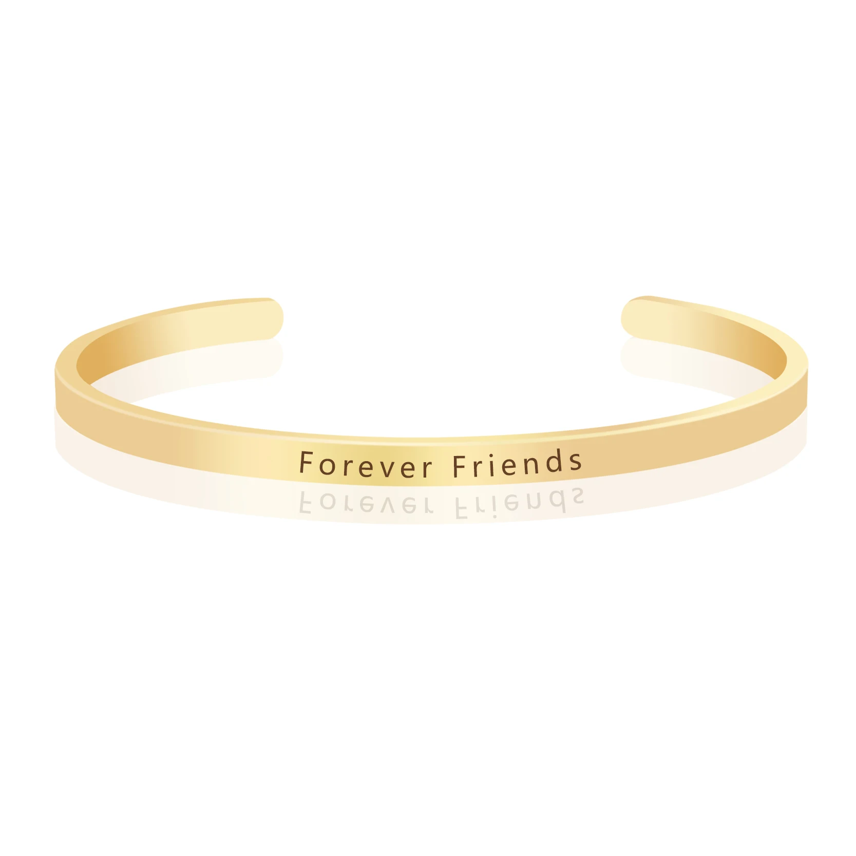 Браслеты с выгравированными цитатами Forever Friends вдохновляющие положительные