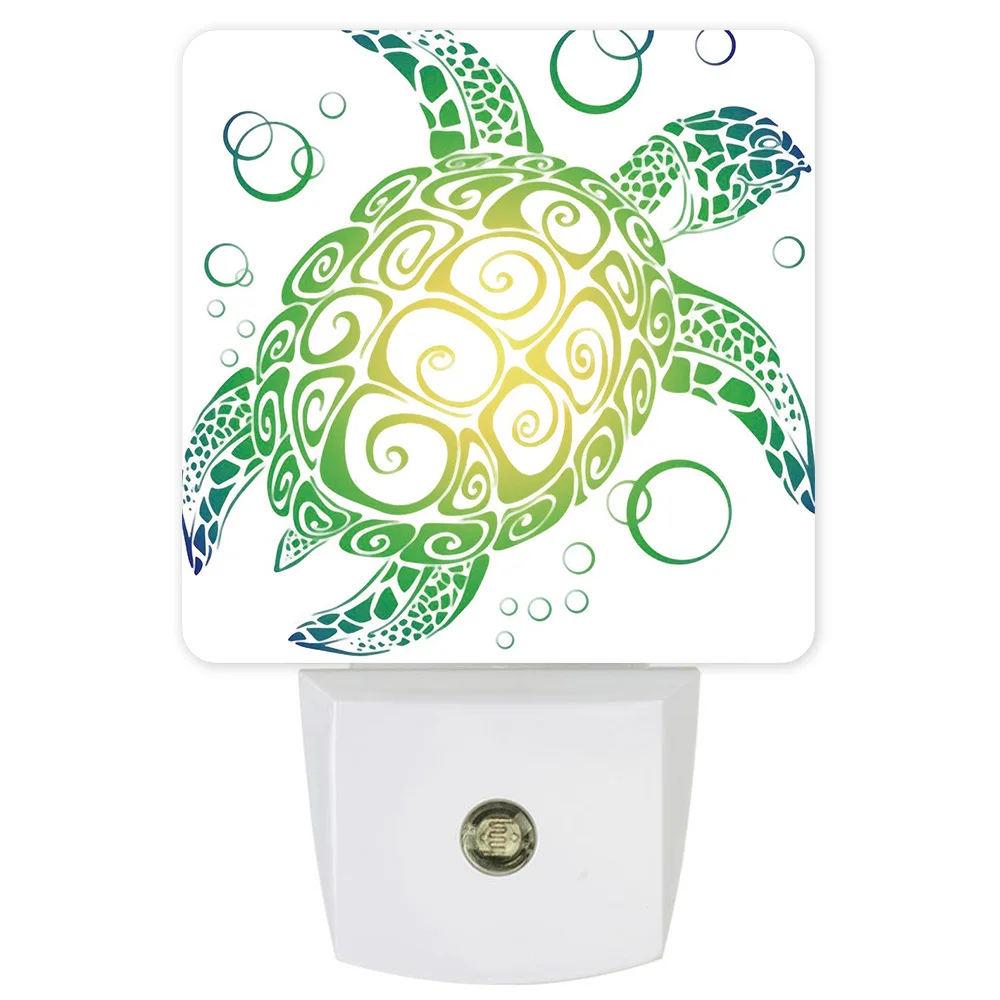 Морская черепаха зеленый арт стиль Новый ночник украшение дома аксессуары для