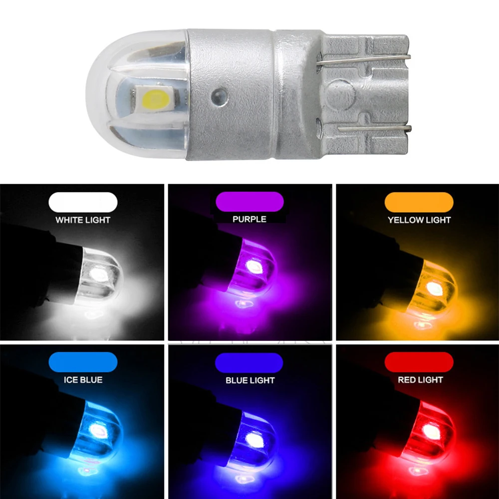 10 шт. автомобисветильник светодиодные лампы T10 2 SMD 3030 W5W WY5W 192 501 2SMD|Сигнальная