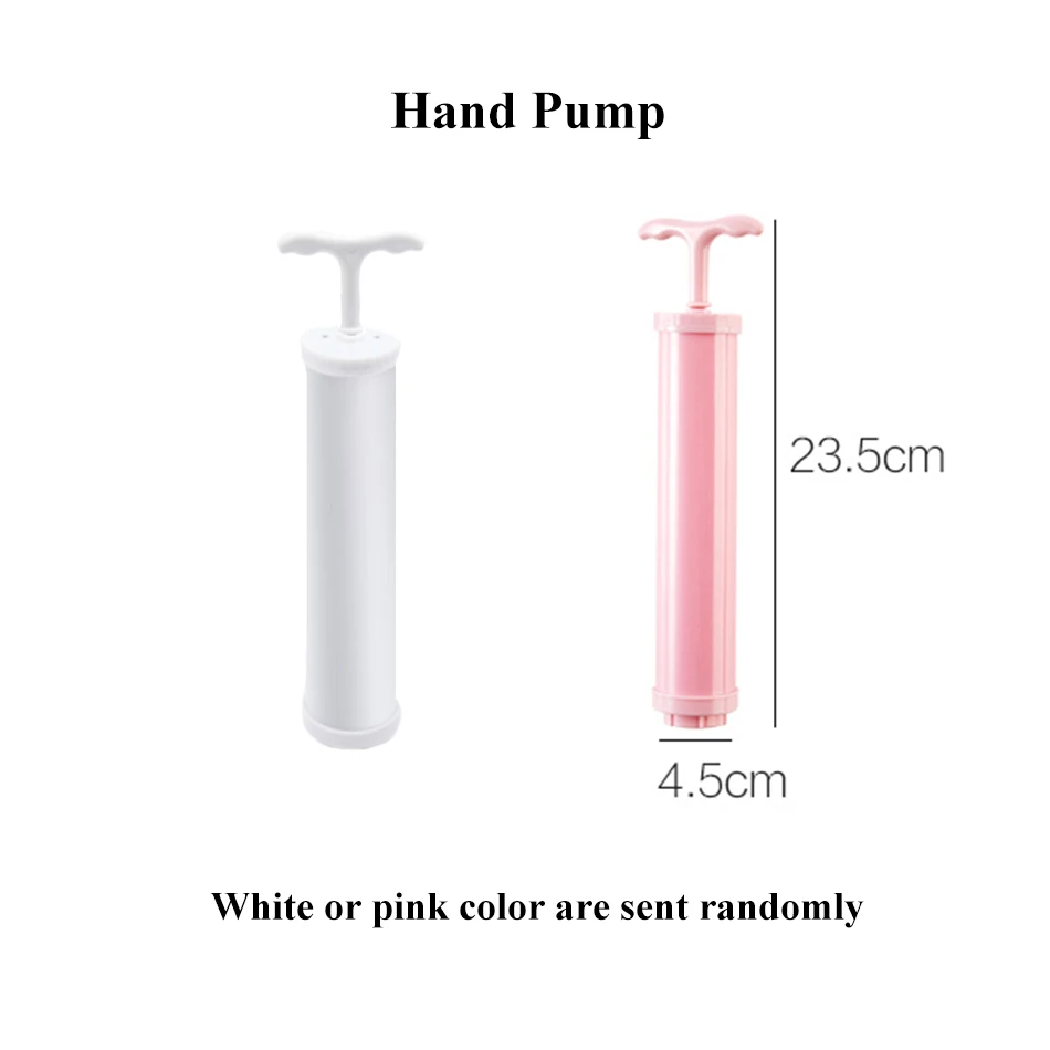 

Durable Home Vacuum Storage Bags For Clothes Pillows Bedding Blanket More Space Save Compression Travel Hand Pump Seal Zipper