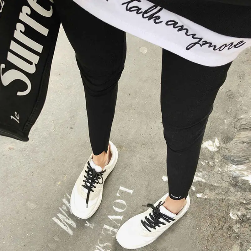 UNIFREE 2019 Осенний новое поступление быстро сохнущие леггинсы с надписями женская