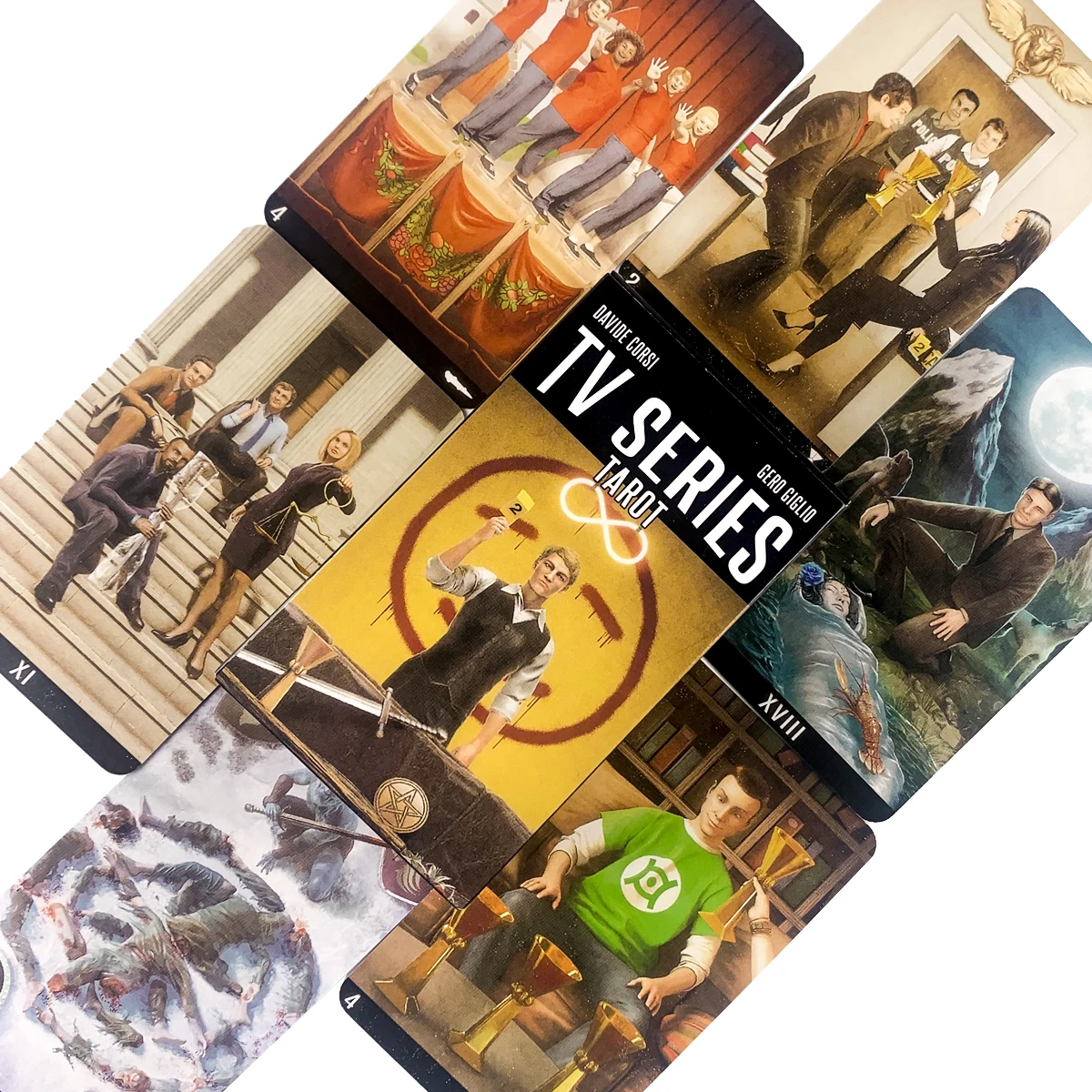 

TV Series Tarot Cards Deck Oracle 18 Famliy Board Games Cards With Guide E Book Wicca Witchcraft Occult Astrology Runes Bruxaria