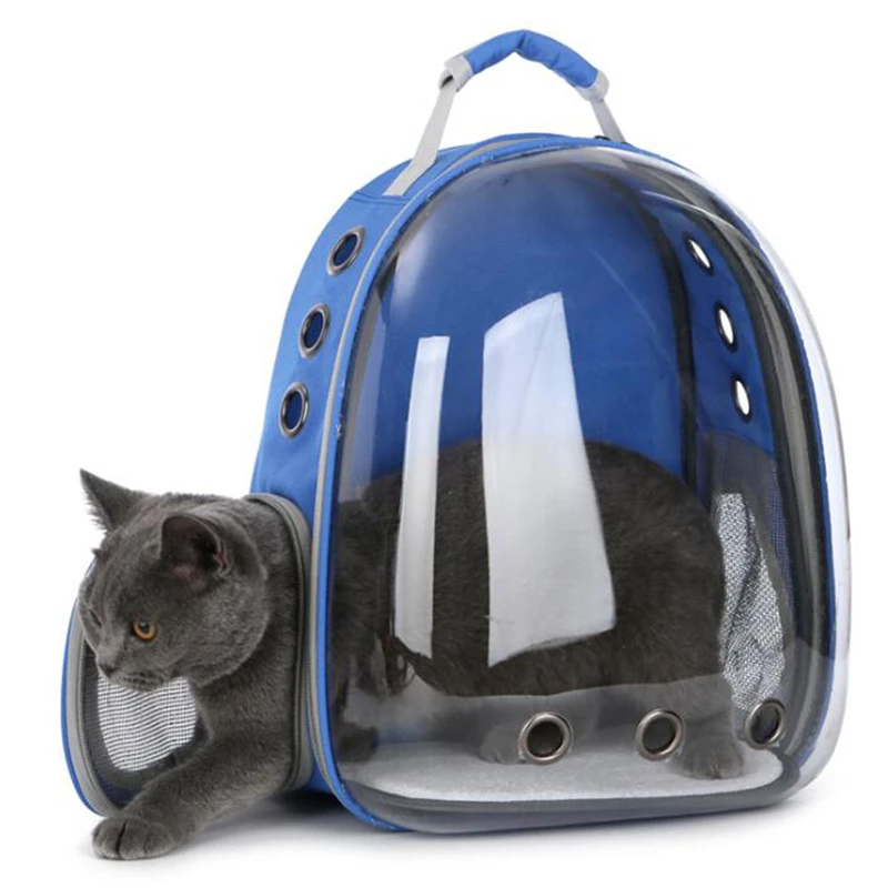 

Cat Carrier Bag Breathable Transparent Puppy Cat Backpack Cats Box Cage Small Dog Pet Travel Carrier Handbag Space Capsule