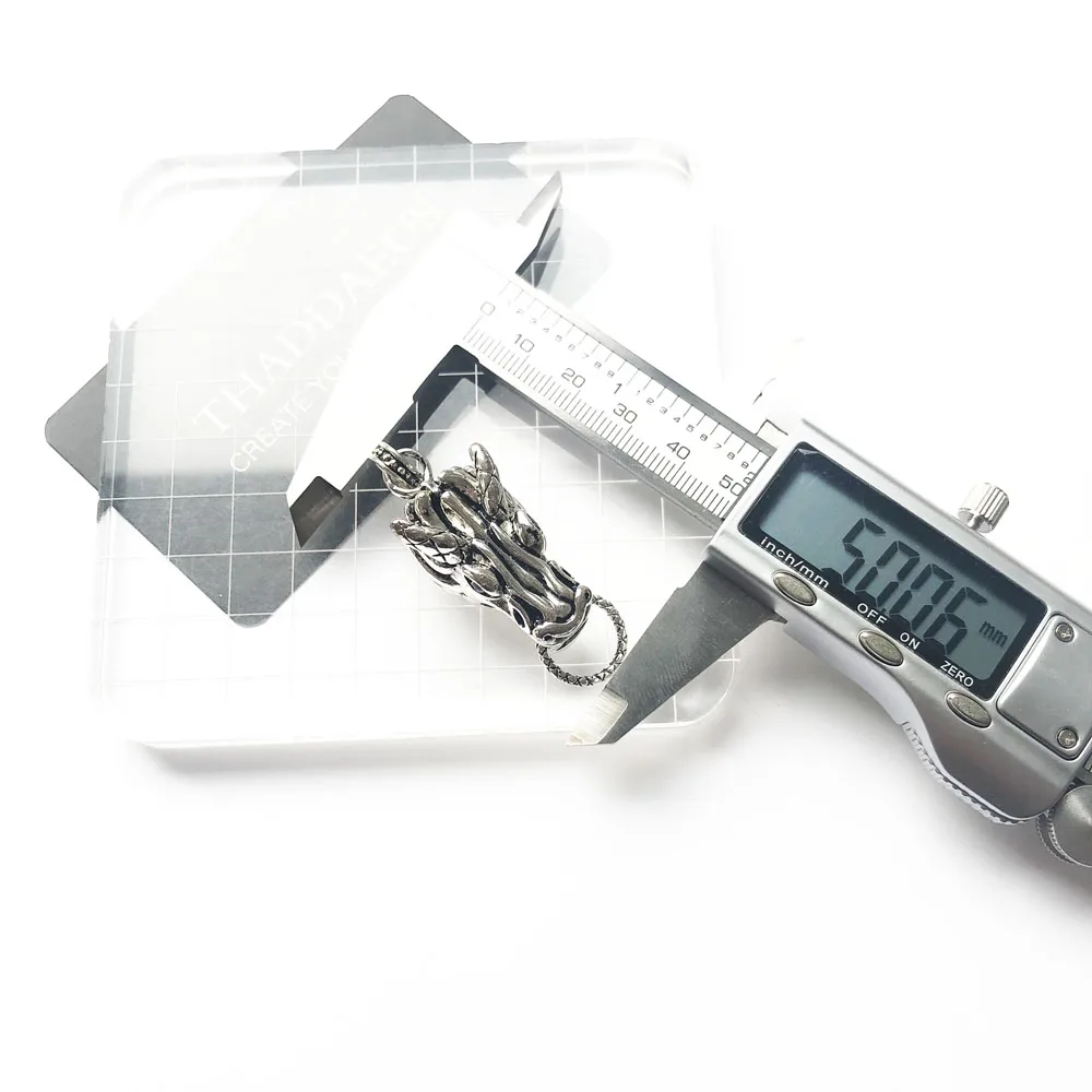 Клык дракона панковские шармы перевозчиков 925 стерлингового серебра в форме