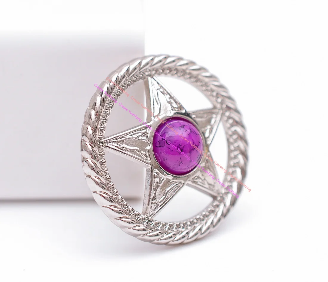 10 шт. 30 мм Серебряная сумка для кожевенного ремесла в Западном Техасском стиле