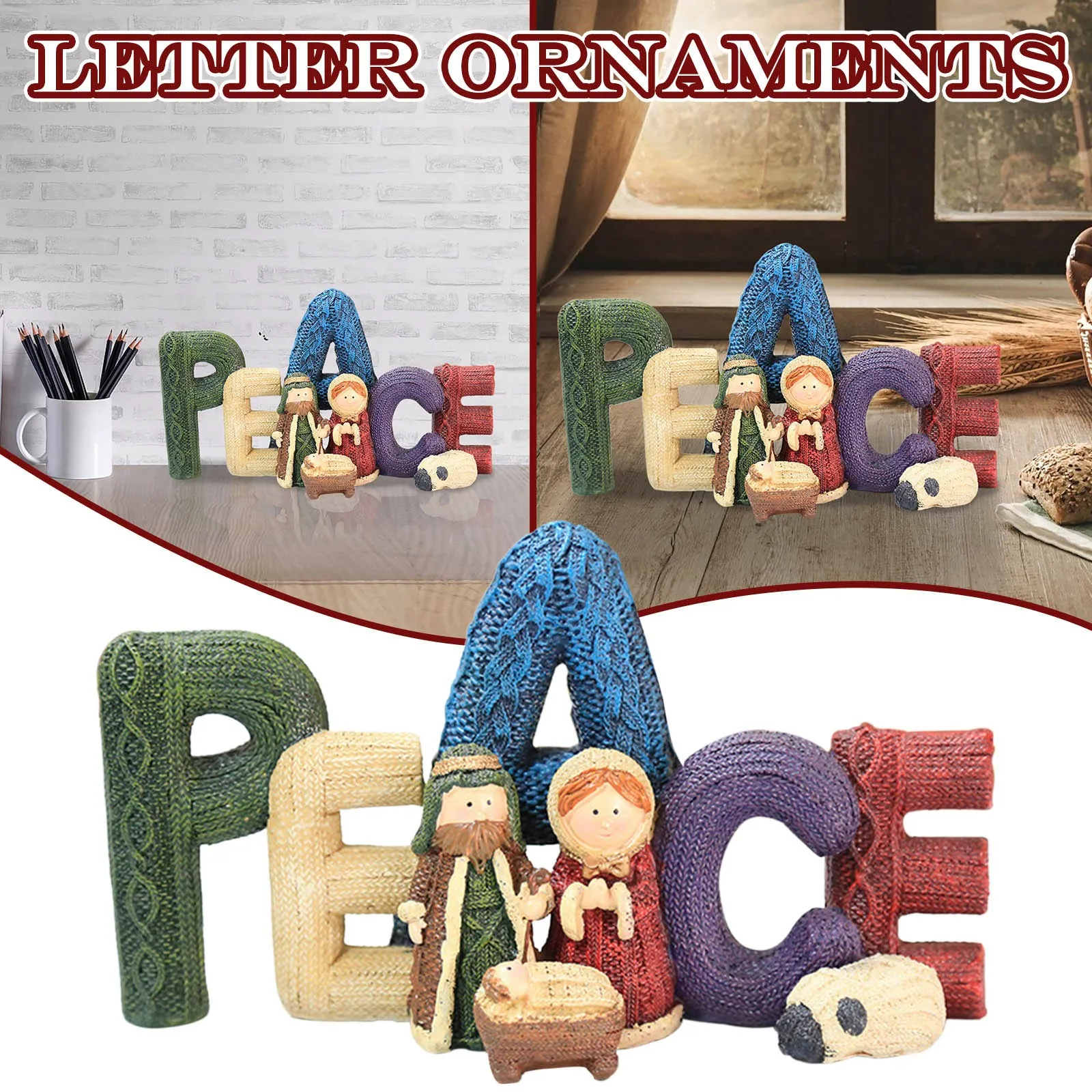 

Easter scene decoration resin ornaments Jesus resurrection Christianity decoración de habitación декор для комнаты