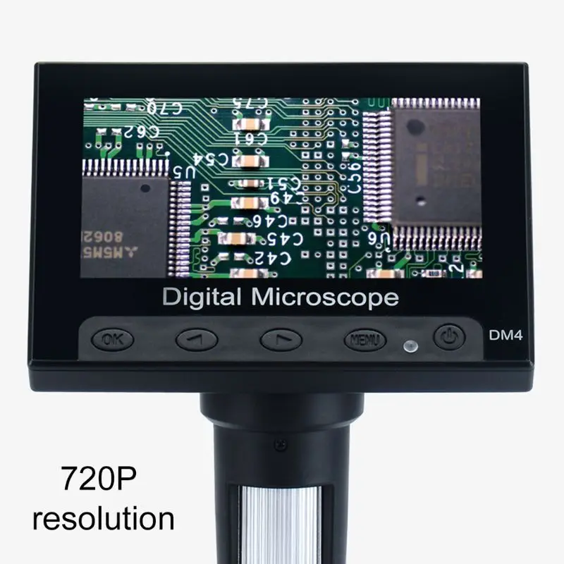 

1000X Digital Microscope Camera Video 720p with 4.3" LCD Screen & Holder & 8 Led