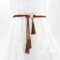 decoration belt hemp rope braid belt skirt waist bring sweet fashion joker waist chain woman decoration belt for dress ad285