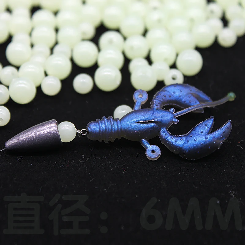 Пробка для рыболовных бусин 100 шт./лот 5-10 мм овальная светящаяся круглая | Спорт и