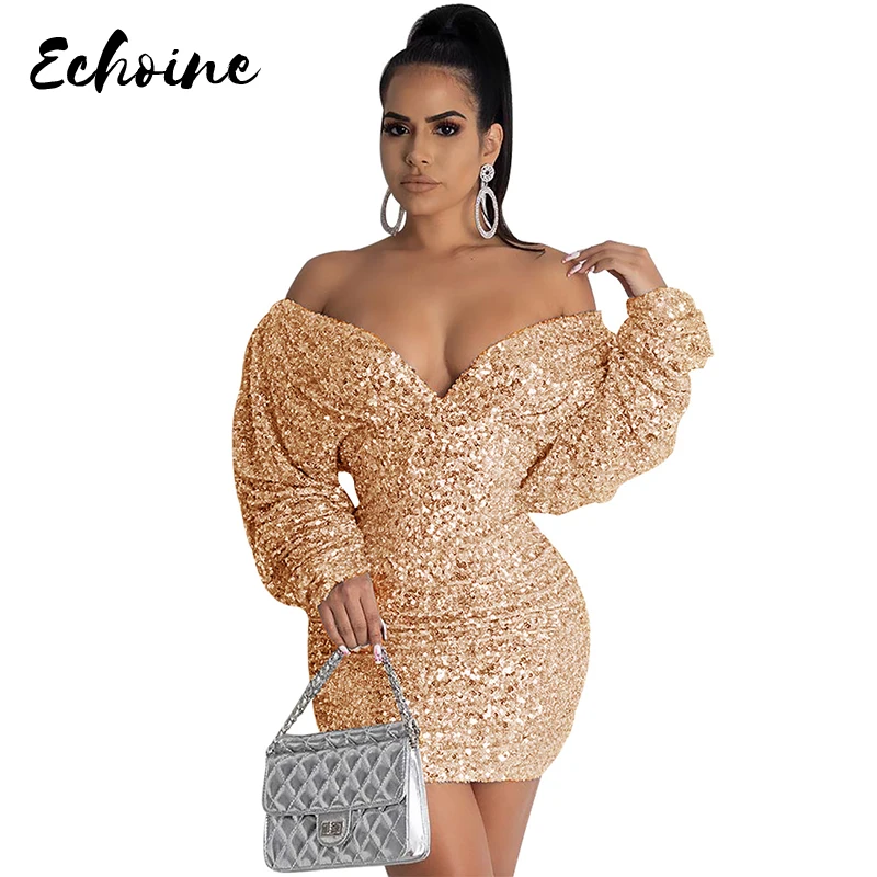 Женское зимнее облегающее мини платье с блестками золотистые/Серебристые/черные