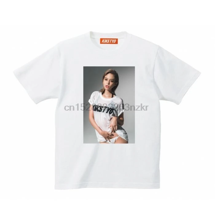 Футболка KIKS TYO x Ema Jasmine футболка с логотипом белая модель японской Девушки Мужская