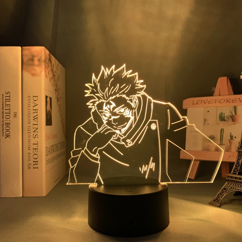 

Anime 3d Lamp Yuji Itadori Jujutsu Kaisen Led Night Light for Birthday Gift Jujutsu Kaisen Yuji Itadori Lamp Drop Shipping