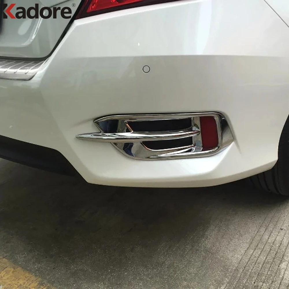 Для Honda Civic 2016 2017 2018 Седан ABS хромированные передние противотуманные фары