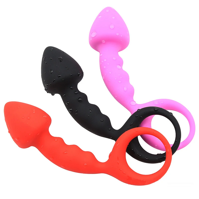 

Soft Silicone Anal Butt Plug Vaginal G-spot Stimulation Vibrator Backyard Bead Masturbation Anal Dildo Sex Toys for Women Gay