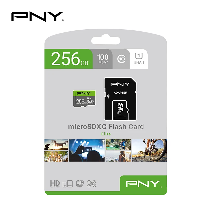 Pny Micro Sd карта 256 ГБ Оригинальная карта памяти флэш-карта 64 Гб 128 ГБ 256 ГБ новая карта tахографа tf-карта tartjeta Micro Sd класс 10