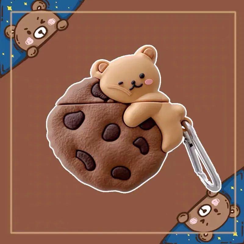 

Чехол для наушников Airpods 1/2 Airpods Pro с 3D рисунком, милый мягкий силиконовый чехол для наушников Apple Airpods, защитный чехол для наушников