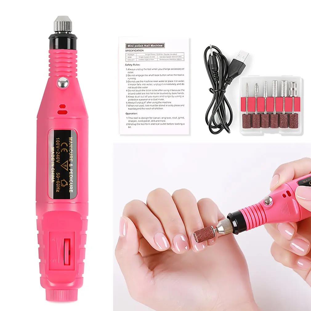 

Nail Drill Bits Kit Electric Manicure Machine Pedicure Nail Drill Bits Kit Nail File Beauty Tools Nail Machine Equipments