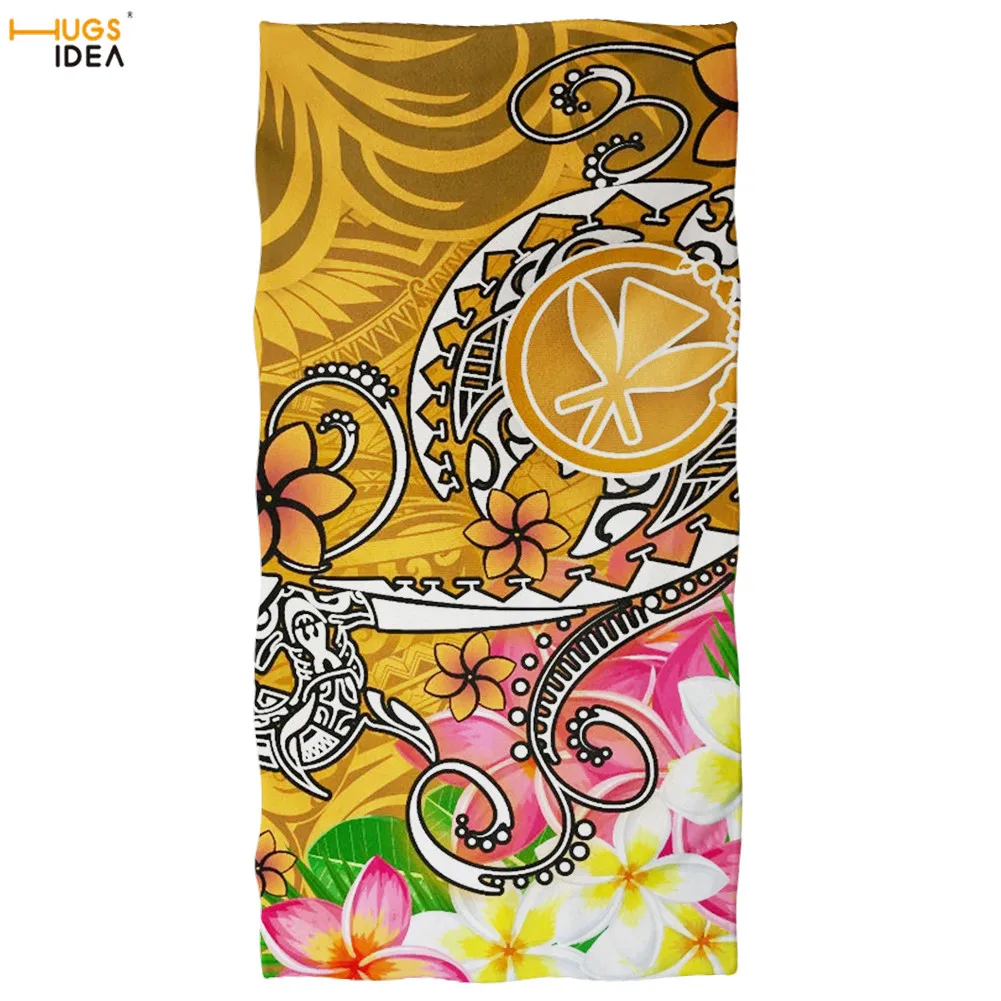 

HUGSIDEA, гавайская Полинезия, полотенце s Plumeria с принтом для ванной, домашнее, для взрослых и детей, банное полотенце, устойчивое к выцветанию, а...