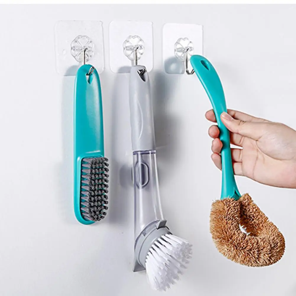 

24Pcs Seamless Transparent Wall Hook Hanger Kitchen Bathroom Wall-mounted Hook