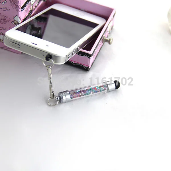 Стилус для сенсорного экрана 200 шт./лот Bling Diamond Clear Кристальный стилус IPhone Samsung Xiaomi