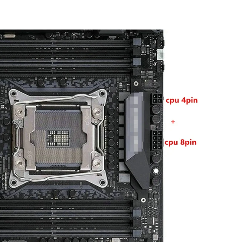 RGeek EPS CPU 8 Pin Female to ATX 8Pin + 4 Male шнур питания 4pin конвертер Удлинительный кабель 20 см |