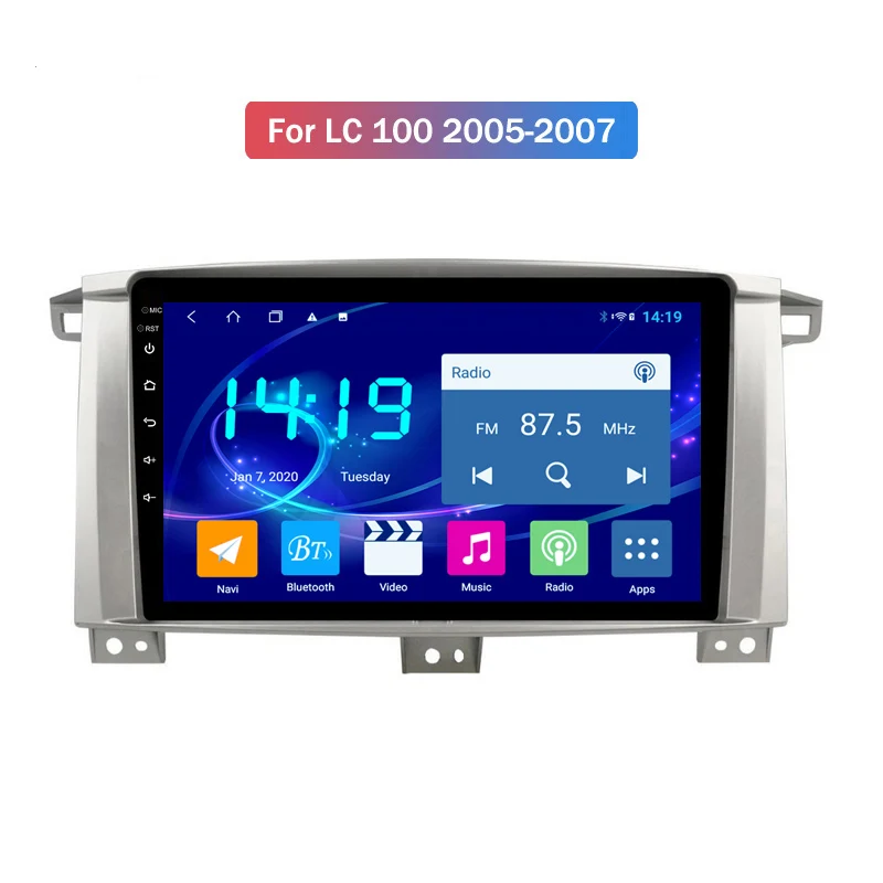 

Car Radio 4G+64G Android 10 Car Multimedia Dvd Player For Toyota Land Cruiser 100 LC100 Autoradio Gps Navigation Stereo