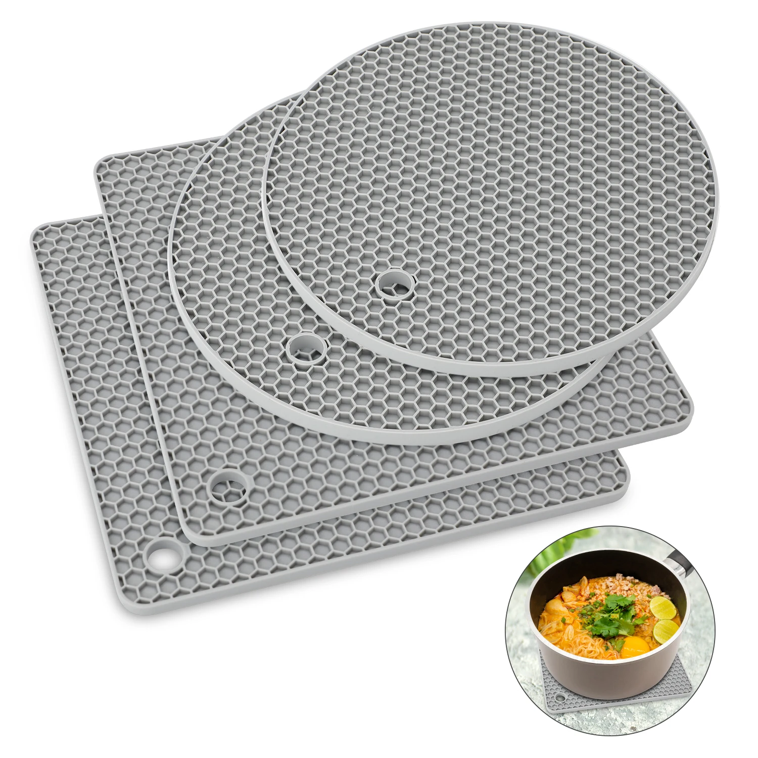 S Силиконовые триветные коврики Многофункциональный кухонный инструмент