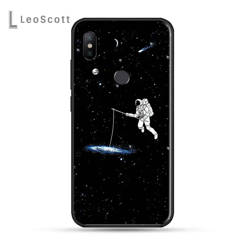 

astronaut Phone Case For Xiaomi Redmi note 4 4X 8T 9 9s 10 K20 K30 cc9 9t pro lite max