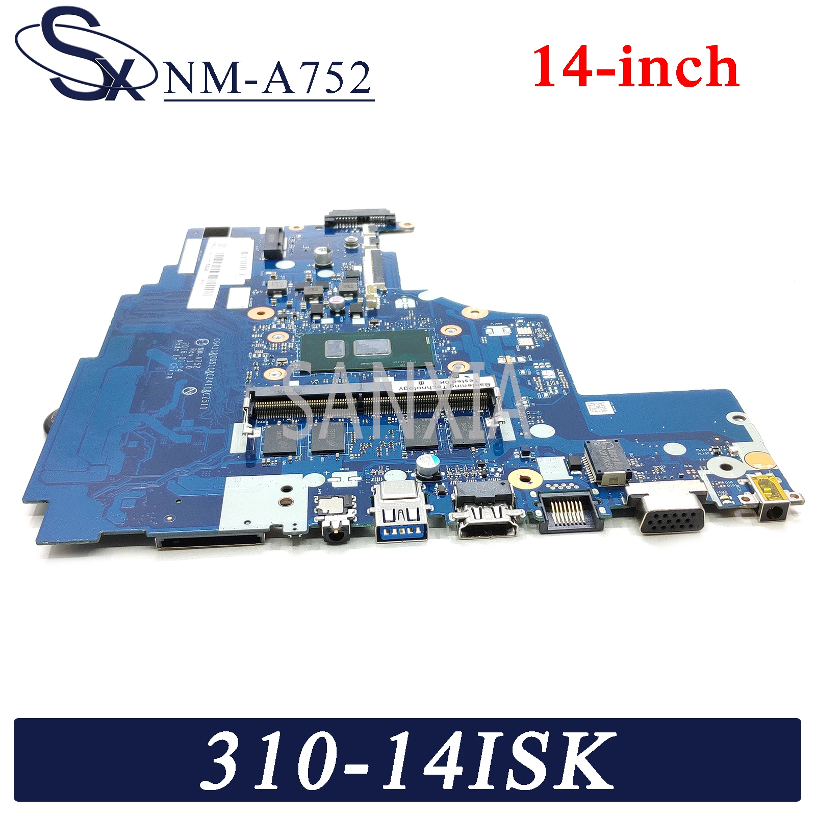 Материнская плата KEFU NM A752 для ноутбука Lenovo 310 14ISK 510 оригинальная материнская 4GB RAM