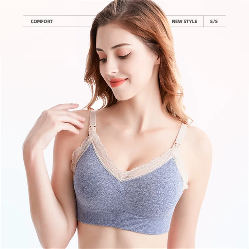 Хлопковое нижнее Белье для беременных удобные бюстгальтеры Бюстгальтер