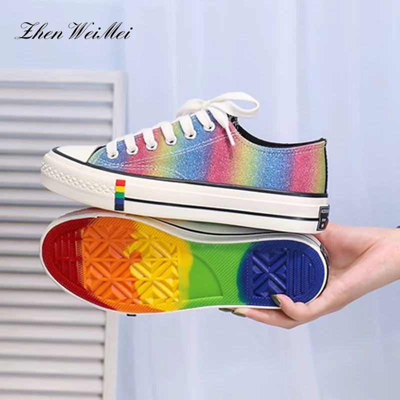 Парусиновая обувь с ручной росписью на заказ женские модные повседневные