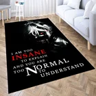 Kaneki Токийский Гуль ковер с аниме для гостиной 3D мебель для зала напольный коврик для ванной аниме ковер для зоны подростков Декор для спальни