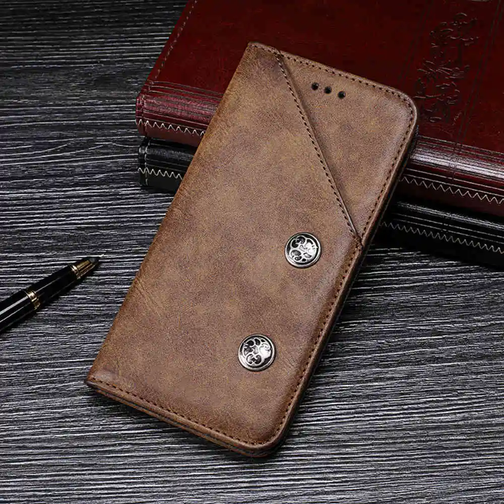 Phone Case for Samsung Galaxy A9 [Card Slots Stand ] Retro Magnetic Fip Cellhone Leather Cover | Мобильные телефоны и