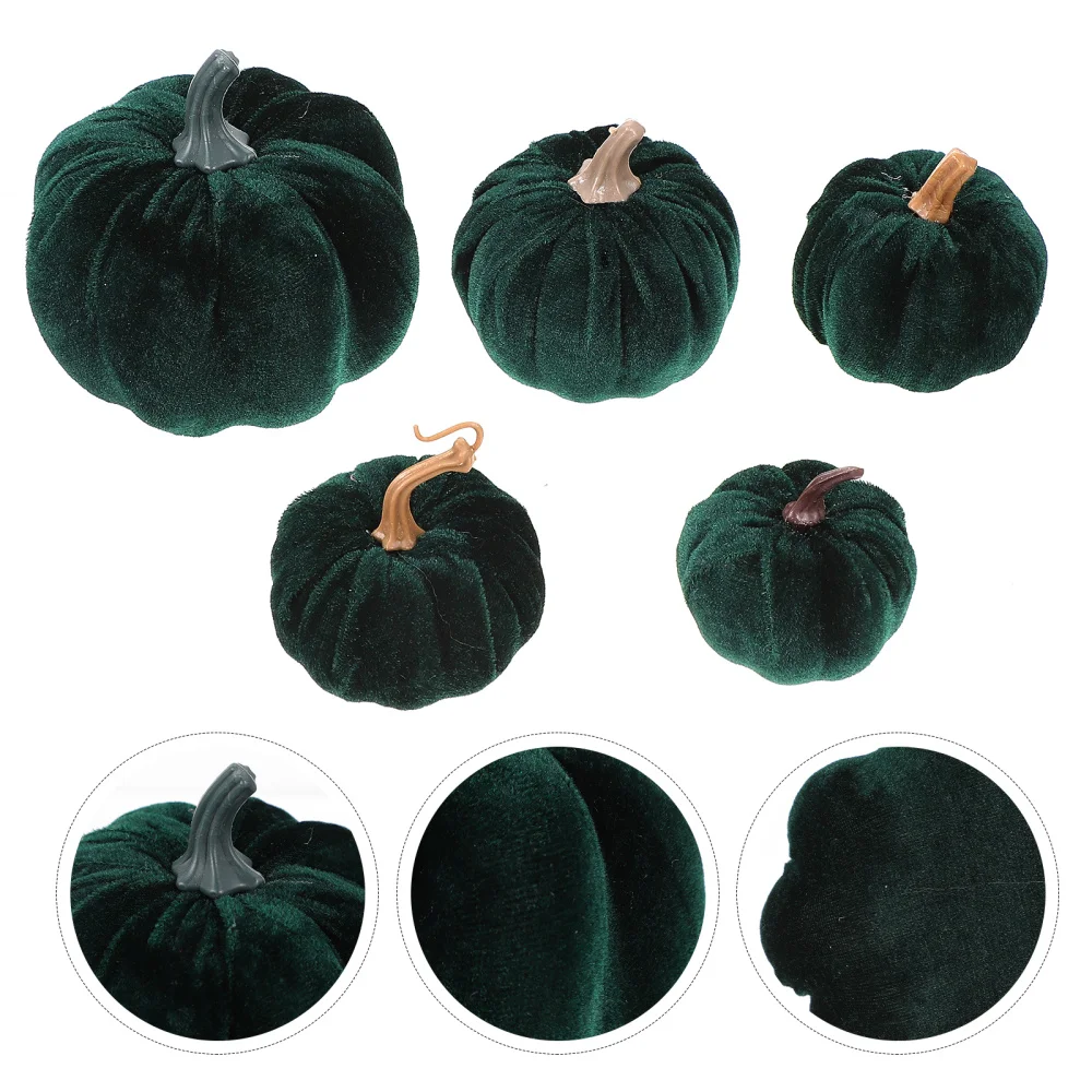 

5pcs Pumpkin Ornaments Thanksgiving Day Decorations Home Decor