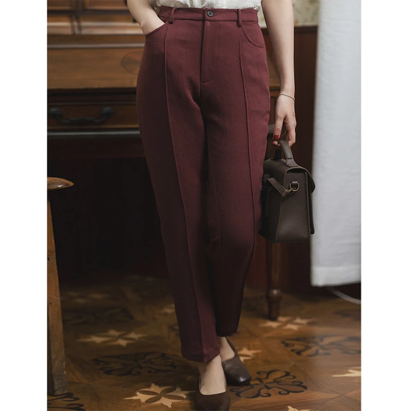 

CYNTHIA Women Pencil Pants Female Vintage Trousers Ankle-length Spring 18QDK-239 8-5