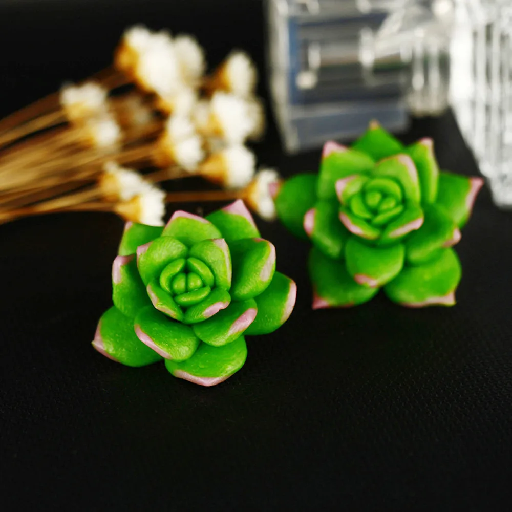 Lovely lady metal Green Mismatched Colorful Funny Cactus Succulents Plant Flower Earrings Jewelry F801 | Украшения и аксессуары