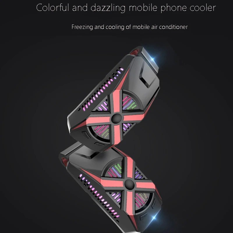

Mobile Phone Cooling Universal Semiconductor Radiator Phone USB Cooler Fan Game Pad Holder Stand Radiator Mute Fan
