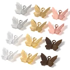 100 шт.лот 11x13 мм металлическая филигранная бабочка шармы сделай сам Ожерелье Браслеты Серьги Подвески Аксессуары для изготовления ювелирных изделий