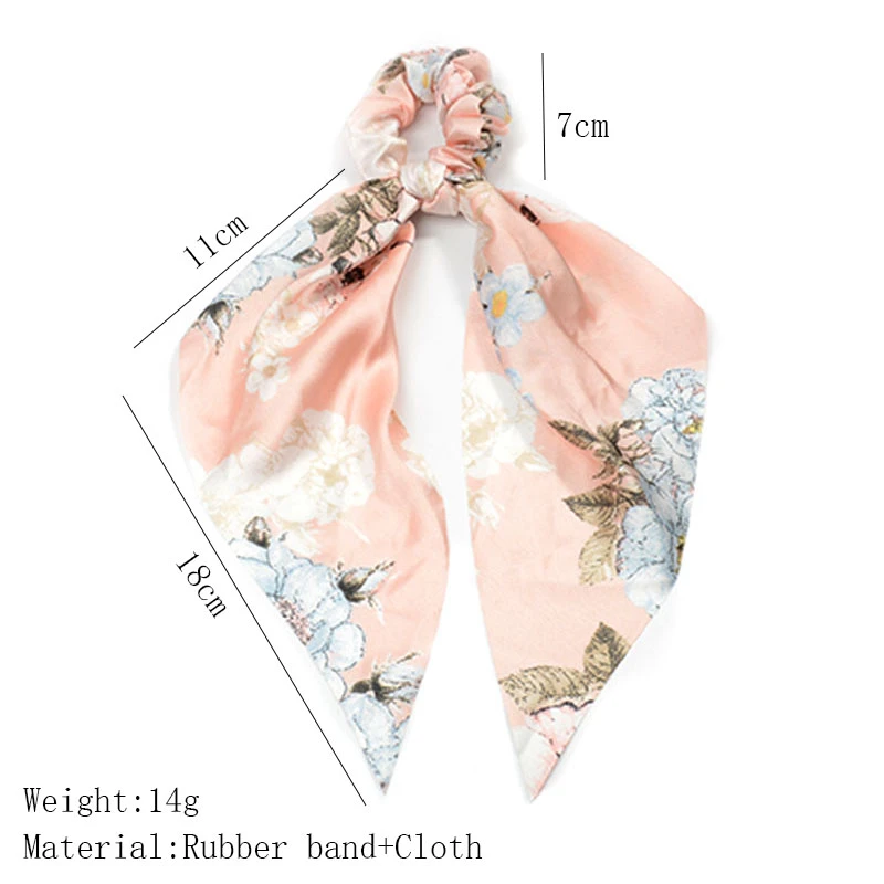 Модные аксессуары для волос с принтом Длинные ленты шарфов резинки телефона