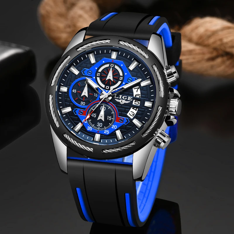 Relogio Masculino 2019 новые LIGE мужские часы Топ люксовый бренд уникальные спортивные