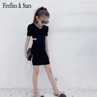 Летнее платье для девочек платье-Футболка детская длинная футболка детская одежда модная плиссированная обтягивающая одежда с пышными рукавами от 4 до 13 лет