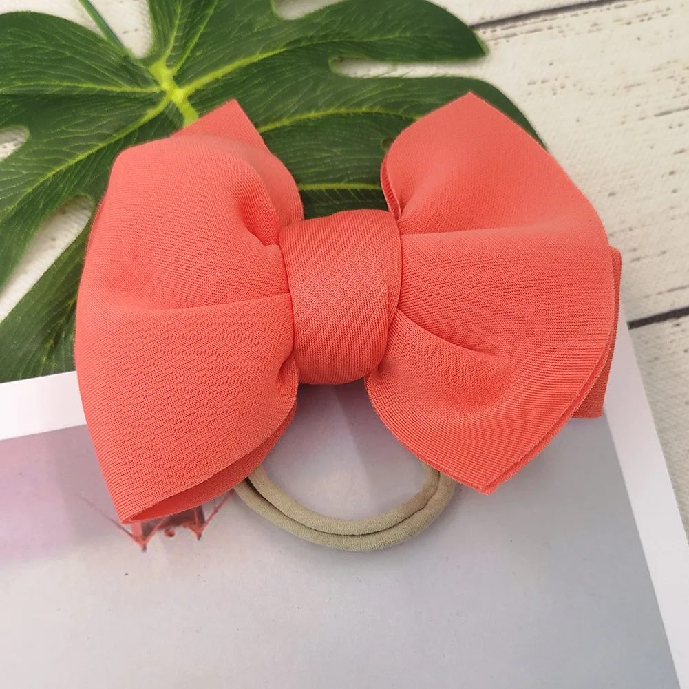 BJ-Watermelon Детская повязка на голову для маленьких девочек; повязка на голову для девочек; тюрбан для малышей; Детские Луки; повязка на голову с нейлоновым бантом; аксессуары для волос - Цвет: BJ-Watermelon