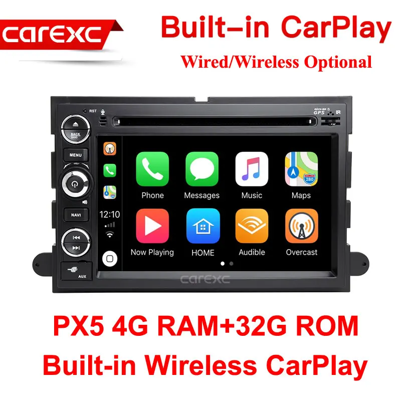 PX5 32G ROM 2 Din Android 9,0 автомобильный dvd-плеер для Ford F150 F350 F450 F550 F250 Fusion Expedition Mustang Explorer Edge Radio CarPlay Head - Цвет: PX5 32G ROM