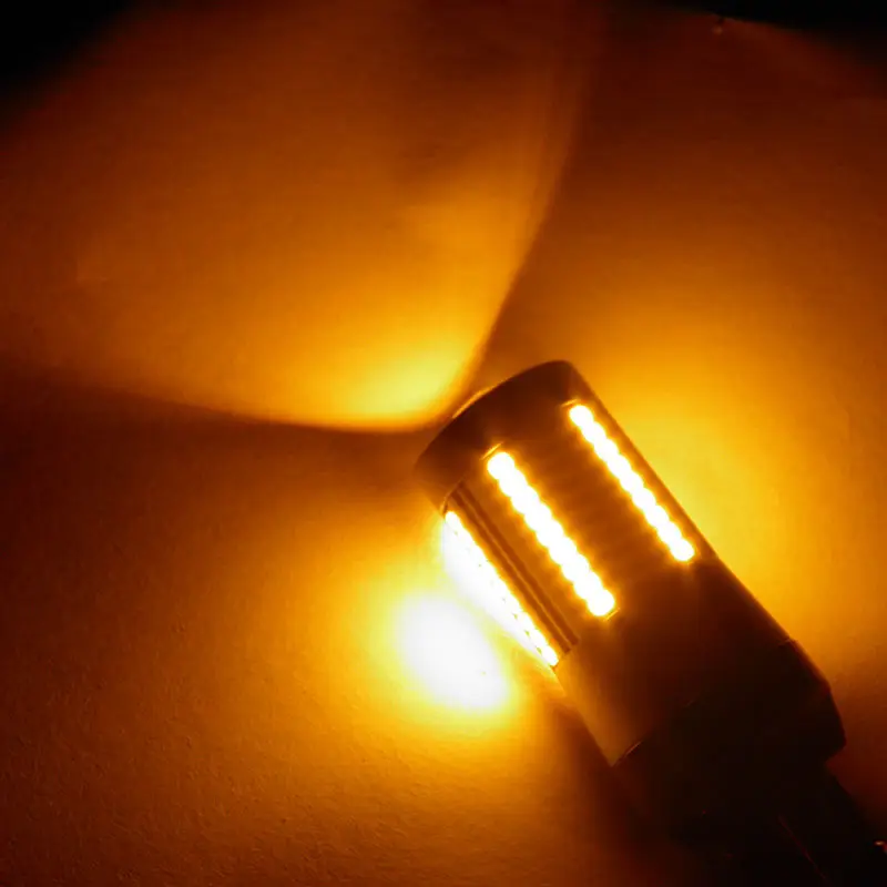 

Motorcycle led 21W 66SMD turn signal light day time running lights lamp 7440 7443 t20/w21w smd amber led bulb