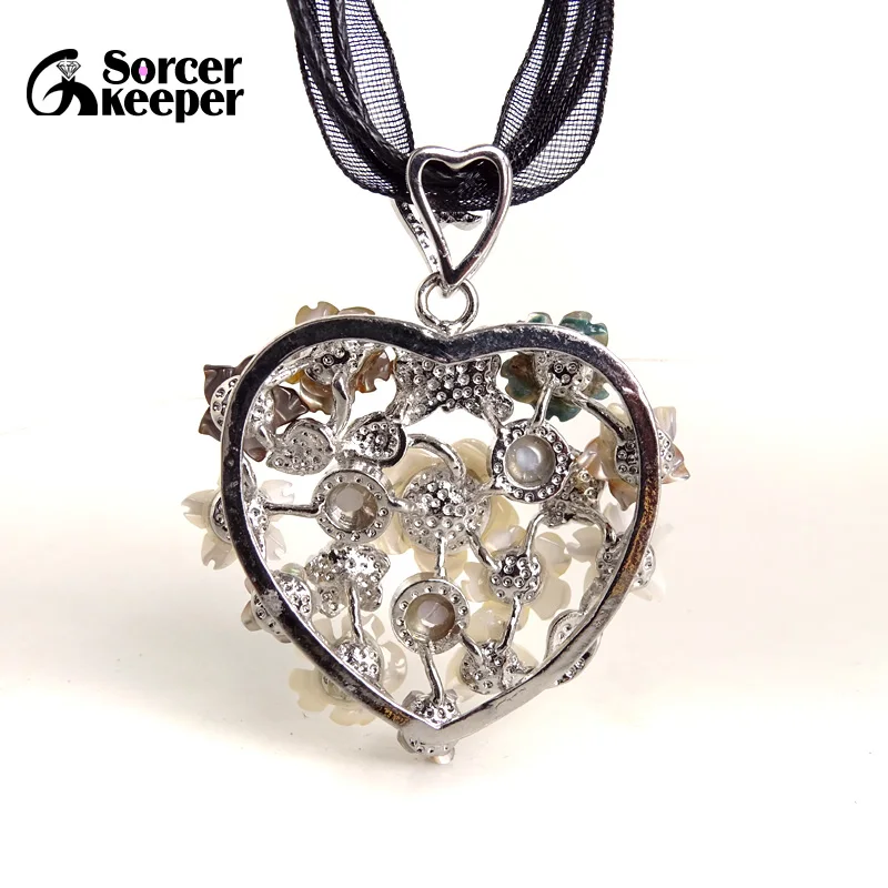 Натуральный большой перламутровый белый морской ракушка сердце резьба