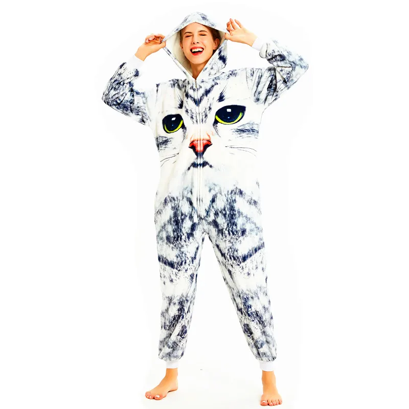 Triceratops Dinosaur Husky Minotaur Cat Lion Panda mongoose Kigurumi for Adults Halloween Cosplay Costumes Onesies Pajamas | Тематическая