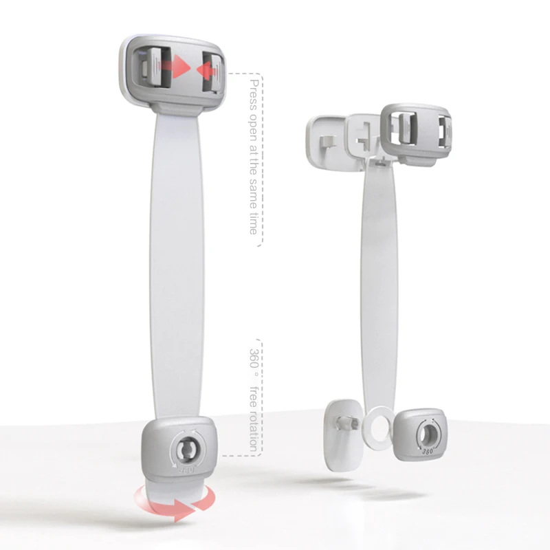 

Children's Cabinet Door Anti-pinch Security Lock Baby Protective Cabinet Lock Drawer Cabinet Refrigerator Safety Lock Straps